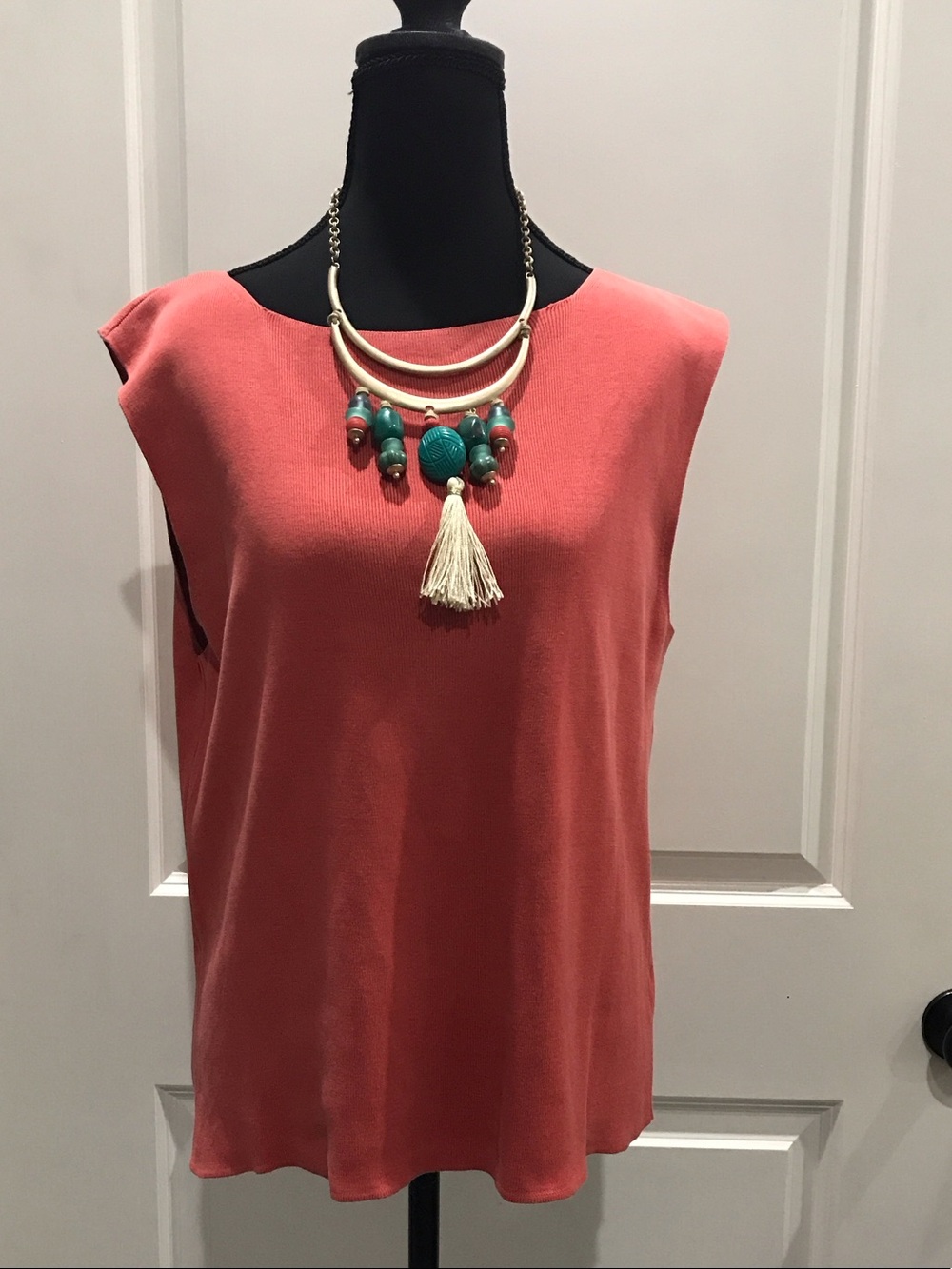 Coldwater Creek Coral Sleeveless Tank Top